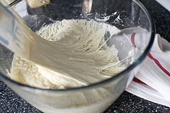 many hours later, long stretchy strands