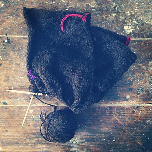 #knitting #handspun
