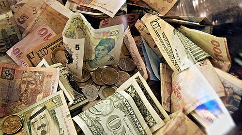 Forex Money for Exchange in Currency Bank