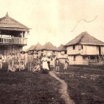 On a path into camp.