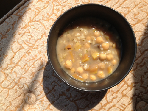 vegan mushroom barley stew