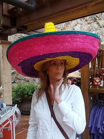 It's an oversized hat. It's funny.