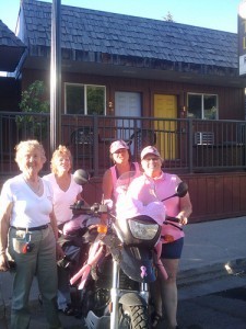 The Idaho Biker Bunnies and my newly-decorated bike