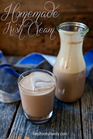Homemade Irish Cream #recipe via FoodforMyFamily.com