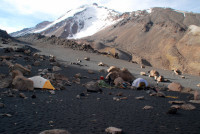 Basecamp at 17,000 feet, Sajama National Park, Bolivia