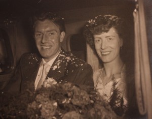 Lilian and Alec on their wedding day