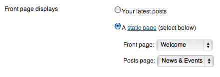 Wordpress close-up static