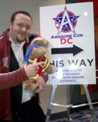 Tristan and Me head off to Awesome Con