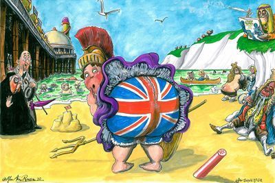 Rude Britannia illustration by Martin Rowson