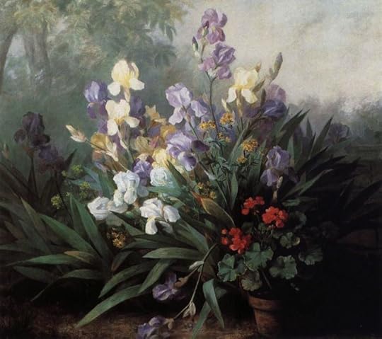 Landscape with Iris