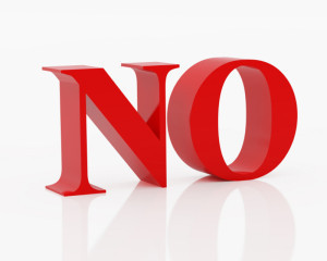Say no.