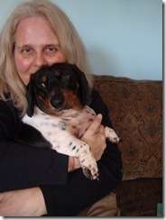Chrystle Fiedler and Wallander her Detective Dachshund _1