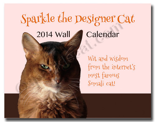 Sparkle's Somali Cat 2014 Wall Calendar
