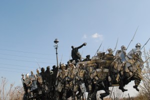 One hell of a statue at Memento Park