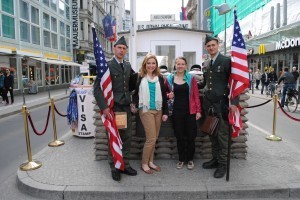 Me and Liz at Checkpoint Charlie