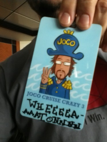 Wil Wheaton JoCo Cruise Crazy 3 Badge