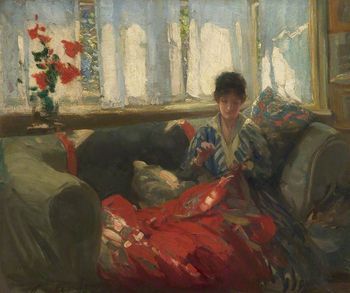 Salford woman sewing philip wilson steer