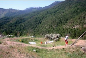This is the Archeology site I worked at in British Columbia (this is however not my field crew but a subsequent year's).
