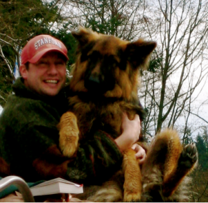 Justin and Zippy -- sitting in a tree