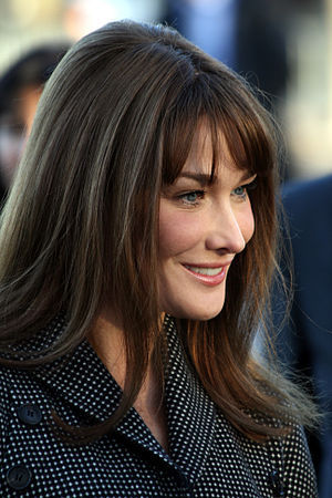 English: Carla Bruni-Sarkozy during the 2008 A...