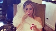 Video Thumbnail: Kaley Cuoco's Wedding Dress Pic