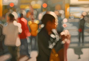 Blurred painting by Philip Barlow. 