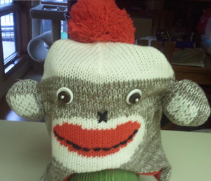 my sockmonkey hat