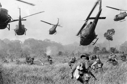 Army helicopters in Vietnam