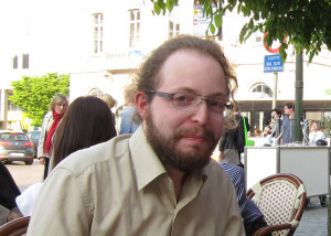 Smári McCarthy i Bryssel 2011, när NSA läste hans email