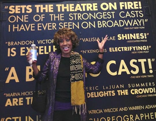 Wambui in front of Motown Theater
