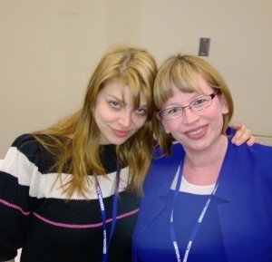 Jeannine with Amber Benson (Tara from Buffy and YA/comic author)