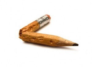 Broken pencil