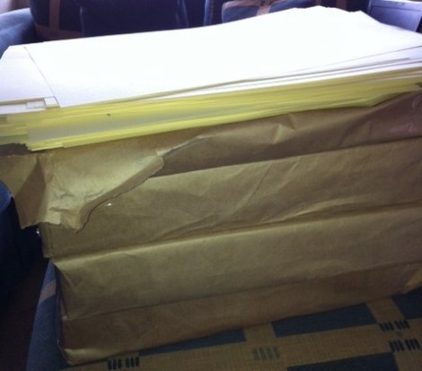And this is what 8,000 cover sheets look like.