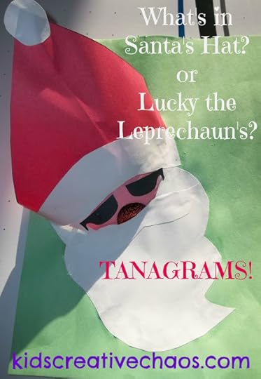 Leprechaun or Santa Placemat Papercraft Tanagram Game