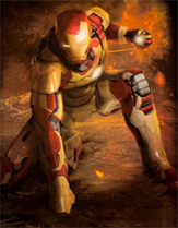 Iron Man landing