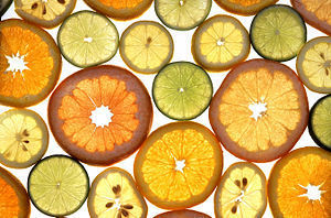 Citrus fruit slices