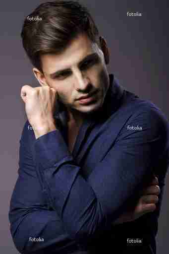 Portrait of handsome stylish man in elegant shirt