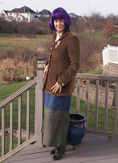 Purple wig, full length