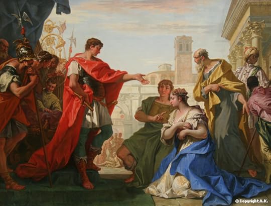 <b>Sebastiano Ricci</b> : <b>Cornelius Scipio Aemilianus (Scipion l'Africain le Jeune)</b> : <b>Tite-Live</b> : The Continence of Scipio - Italy1700s - Art Institute of Chicago