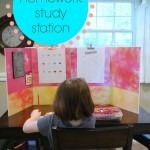DIY Homework Study Station from MomAdvice.com.