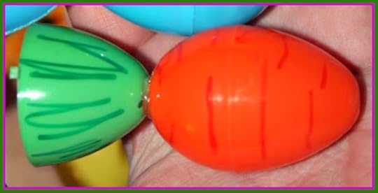 Make a plastic egg into a carrot craft decorate ideas