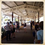 a quiet day morning at the market