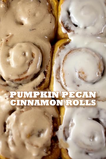 Pumpkin Pecan Cinnamon Rolls