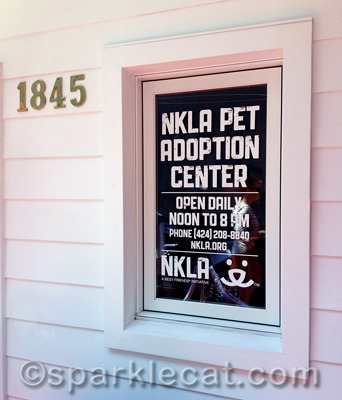The front of the new NKLA Pet Adoption Center