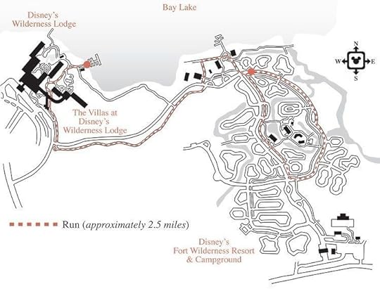 Wilderness Lodge Jogging Map