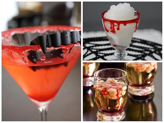 halloween drinks collage