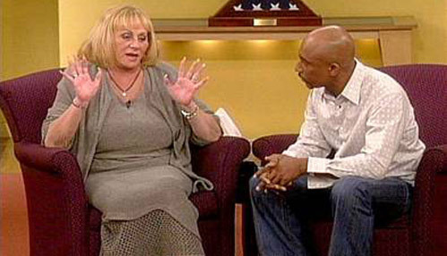 Sylvia Browne with Montel Williams