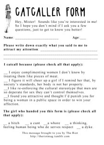 Catcalling Questionaire