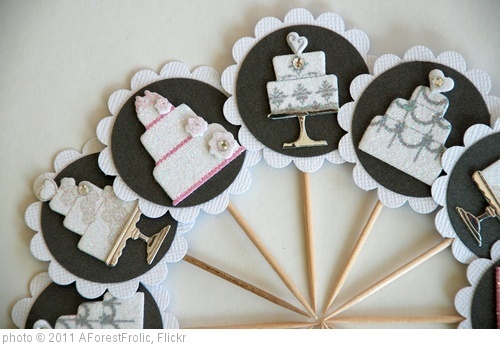 'Bridal shower/wedding cupcake toppers' photo (c) 2011, AForestFrolic - license: http://creativecommons.org/licenses/by/2.0/