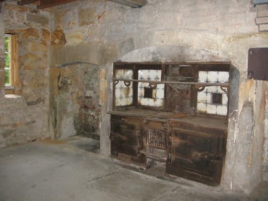 Although the house was inhabited until the 1950's, it looks as if little was done to it in the 20th century. This kitchen range must have seen many decades of use. Photo by Virginia Knight on Geograph.org.uk